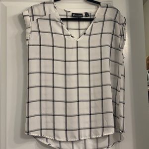 New York & Company Black & White Top